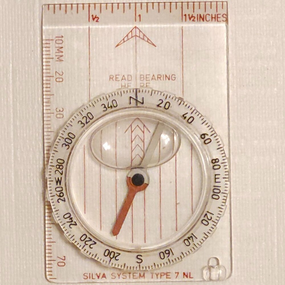 Vintage Silva System Type 7 NL Swedish/Expedition Compass With Instructions